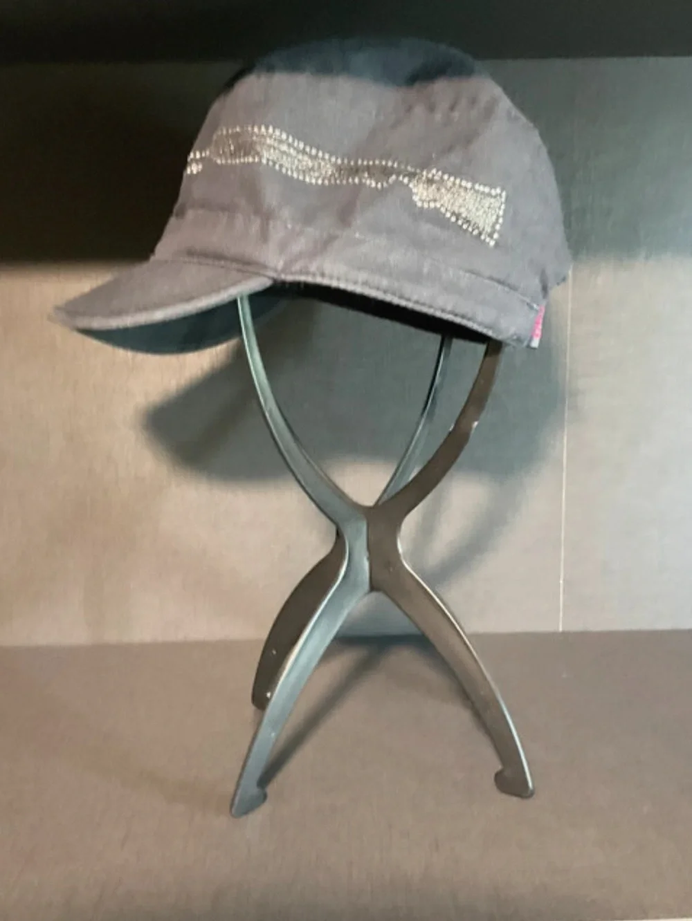 Girls with Guns Embroidered dk gray Cap with Pink Lettering